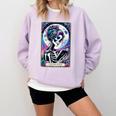 The Reader Tarot Card Reading Skeleton Skull Book Lover Comfort Colors Sweatshirt Crimson The Reader Tarot Card Reading Skeleton Skull Book Lover Comfort Colors Sweatshirt Crimson