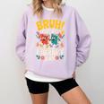 Reading Book Lover School Librarian Bruh It's Library Day Comfort Colors Sweatshirt Crimson