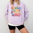 Reading Colors Our World Books Lover Comfort Colors Sweatshirt Crimson Reading Colors Our World Books Lover Comfort Colors Sweatshirt Crimson