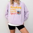 Reading Is My Favorite Sport Book Lovers Comfort Colors Sweatshirt Crimson