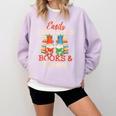 Reading Gnomes Cute Easily Distracted By Books And Gnomes Comfort Colors Sweatshirt Crimson