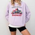Reading With My Gnomies Reading Book Christmas Comfort Colors Sweatshirt Crimson Reading With My Gnomies Reading Book Christmas Comfort Colors Sweatshirt Crimson