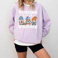 Reading With My Gnomies Gnomes Books Lover Bookworm Comfort Colors Sweatshirt Crimson Reading With My Gnomies Gnomes Books Lover Bookworm Comfort Colors Sweatshirt Crimson
