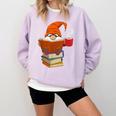 Reading Lover Book Graphic Gnome Comfort Colors Sweatshirt Crimson Reading Lover Book Graphic Gnome Comfort Colors Sweatshirt Crimson