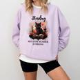 Reading Because Murder Is Wrong Books And Cats Book Lovers Comfort Colors Sweatshirt Crimson