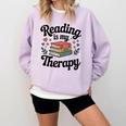 Reading Is My Therapy Book Lover Bookworm Comfort Colors Sweatshirt Crimson Reading Is My Therapy Book Lover Bookworm Comfort Colors Sweatshirt Crimson