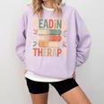 Reading Is My Therapy Book Lover Comfort Colors Sweatshirt Crimson Reading Is My Therapy Book Lover Comfort Colors Sweatshirt Crimson