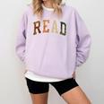 Reading Tee Read Books Teacher Librarian Book Lover Bookworm Comfort Colors Sweatshirt Crimson