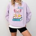 Reads Alotl Shirt Kids Readsolotl Read Axolotl Shirt Books Comfort Colors Sweatshirt Crimson