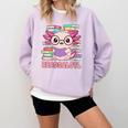 Readsalotl Axolotl Reading Book Bookworm Comfort Colors Sweatshirt Crimson Readsalotl Axolotl Reading Book Bookworm Comfort Colors Sweatshirt Crimson