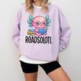 Readsolotl Cute Axolotl Reading Book Kawaii Pink Aesthetic Comfort Colors Sweatshirt Crimson Readsolotl Cute Axolotl Reading Book Kawaii Pink Aesthetic Comfort Colors Sweatshirt Crimson