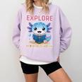 Readsolotl Kawaii Axolotl Book Lover Reading Comfort Colors Sweatshirt Crimson Readsolotl Kawaii Axolotl Book Lover Reading Comfort Colors Sweatshirt Crimson