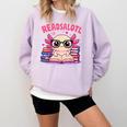 Readsolotl Pink Kawaii Axolotl Book Lover Reading Comfort Colors Sweatshirt Crimson Readsolotl Pink Kawaii Axolotl Book Lover Reading Comfort Colors Sweatshirt Crimson