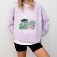 Real Zombies Read Books Zombie Comfort Colors Sweatshirt Crimson