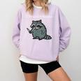 i Require Books Raccoon Comfort Colors Sweatshirt Crimson