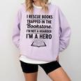I Rescue Books Trapped In The Bookstore Sarcastic Comfort Colors Sweatshirt Crimson I Rescue Books Trapped In The Bookstore Sarcastic Comfort Colors Sweatshirt Crimson