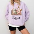 Retired 2025 A New Chapter Begins Retirement Teacher Book Comfort Colors Sweatshirt Crimson Retired 2025 A New Chapter Begins Retirement Teacher Book Comfort Colors Sweatshirt Crimson