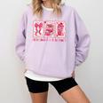 Retro Coquette Bow All Booked For Valentines Book Lover Cute Comfort Colors Sweatshirt Crimson Retro Coquette Bow All Booked For Valentines Book Lover Cute Comfort Colors Sweatshirt Crimson