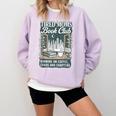 Retro Tired Moms Book Club Bookish Booktrovert Mother's Day Comfort Colors Sweatshirt Crimson