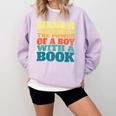 Retro Never Underestimate The Power Of a Boy With a Book Comfort Colors Sweatshirt Crimson Retro Never Underestimate The Power Of a Boy With a Book Comfort Colors Sweatshirt Crimson