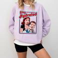 Retro Vampire Book Cover Style Stay Hydrated Halloween Comfort Colors Sweatshirt Crimson Retro Vampire Book Cover Style Stay Hydrated Halloween Comfort Colors Sweatshirt Crimson