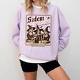 Salem Book Club Bookish Halloween Retro Salem Witch Book Comfort Colors Sweatshirt Crimson