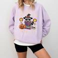 Salem Witch Book Club Bookish Halloween Raccoon Witchcraft Comfort Colors Sweatshirt Crimson