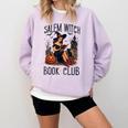 Salem Witch Book Club Bookish Retro Halloween Cat Comfort Colors Sweatshirt Crimson Salem Witch Book Club Bookish Retro Halloween Cat Comfort Colors Sweatshirt Crimson