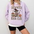Salem Witch Book Club Raccoon Reading Comfort Colors Sweatshirt Crimson