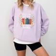 Sarcastic There’s No Such Thing As Too Many Books Comfort Colors Sweatshirt Crimson