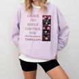 Saying Psychological Thriller Book Reader Lover Comfort Colors Sweatshirt Crimson