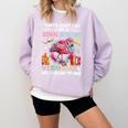 School Secretary Read Books And Know Things Flowers Flamingo Comfort Colors Sweatshirt Crimson