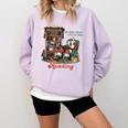 He Sees What You'Ve Been Reading Santa Christmas Bookish Comfort Colors Sweatshirt Crimson He Sees What You'Ve Been Reading Santa Christmas Bookish Comfort Colors Sweatshirt Crimson