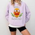 Shhh I'm Reading World Book Day Costume 2026 Kids Comfort Colors Sweatshirt Crimson