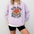 Slow Burn Book Club Romantasy Trope Smut Dark Romance Reader Comfort Colors Sweatshirt Crimson