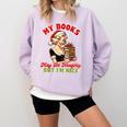 Smut Reader Christmas My Books May Be Naughty But I'm Nice Comfort Colors Sweatshirt Crimson Smut Reader Christmas My Books May Be Naughty But I'm Nice Comfort Colors Sweatshirt Crimson
