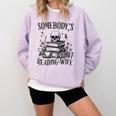 Somebody's Smut Reading Wife Smutty Book Lovers Comfort Colors Sweatshirt Crimson Somebody's Smut Reading Wife Smutty Book Lovers Comfort Colors Sweatshirt Crimson