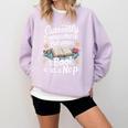 Somewhere Between a Book And a Nap – Cozy Reading Comfort Colors Sweatshirt Crimson