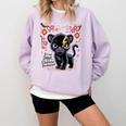 Spicy Romance Character Development Book Reader Design Comfort Colors Sweatshirt Crimson
