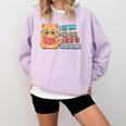 Stay Home Read Books Pet My Cat Regret Nothing Cats Book Comfort Colors Sweatshirt Crimson
