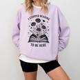 I Stopped Reading To Be Here Introvert Book Lover Bookworm Comfort Colors Sweatshirt Crimson I Stopped Reading To Be Here Introvert Book Lover Bookworm Comfort Colors Sweatshirt Crimson