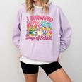 Survived 67 Days Of School Ice Cream Drip Apple Pencil Book Comfort Colors Sweatshirt Crimson Survived 67 Days Of School Ice Cream Drip Apple Pencil Book Comfort Colors Sweatshirt Crimson