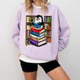 Teacher Librarian Kawaii Penguin Book Lover Penguin Comfort Colors Sweatshirt Crimson Teacher Librarian Kawaii Penguin Book Lover Penguin Comfort Colors Sweatshirt Crimson