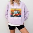 That's What I Do I Read Books Drink Coffee And I Know Things Comfort Colors Sweatshirt Crimson