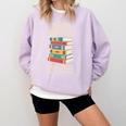 That's What i Do i Read Books And i Know Things Cute Graphic Comfort Colors Sweatshirt Crimson