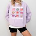 Things I Do On Valentines's Day Book Lover Candy Heart Comfort Colors Sweatshirt Crimson