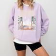 Tired Moms Book Club Coffee Chaos Chapters Book Lover Comfort Colors Sweatshirt Crimson
