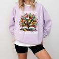 History Book Education Freedom Teacher Women Men Kids Comfort Colors Sweatshirt Crimson