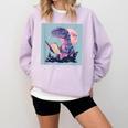 Trex Reading Book Dinosaur Comfort Colors Sweatshirt Crimson Trex Reading Book Dinosaur Comfort Colors Sweatshirt Crimson
