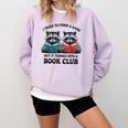 I Tried To Form Gang But It Turned Into A Book Club Reading Comfort Colors Sweatshirt Crimson